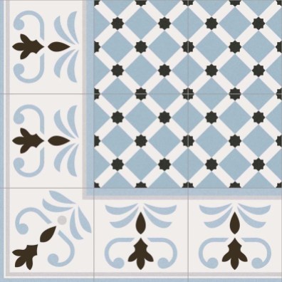 Combination of VIVES floor tiles Gres